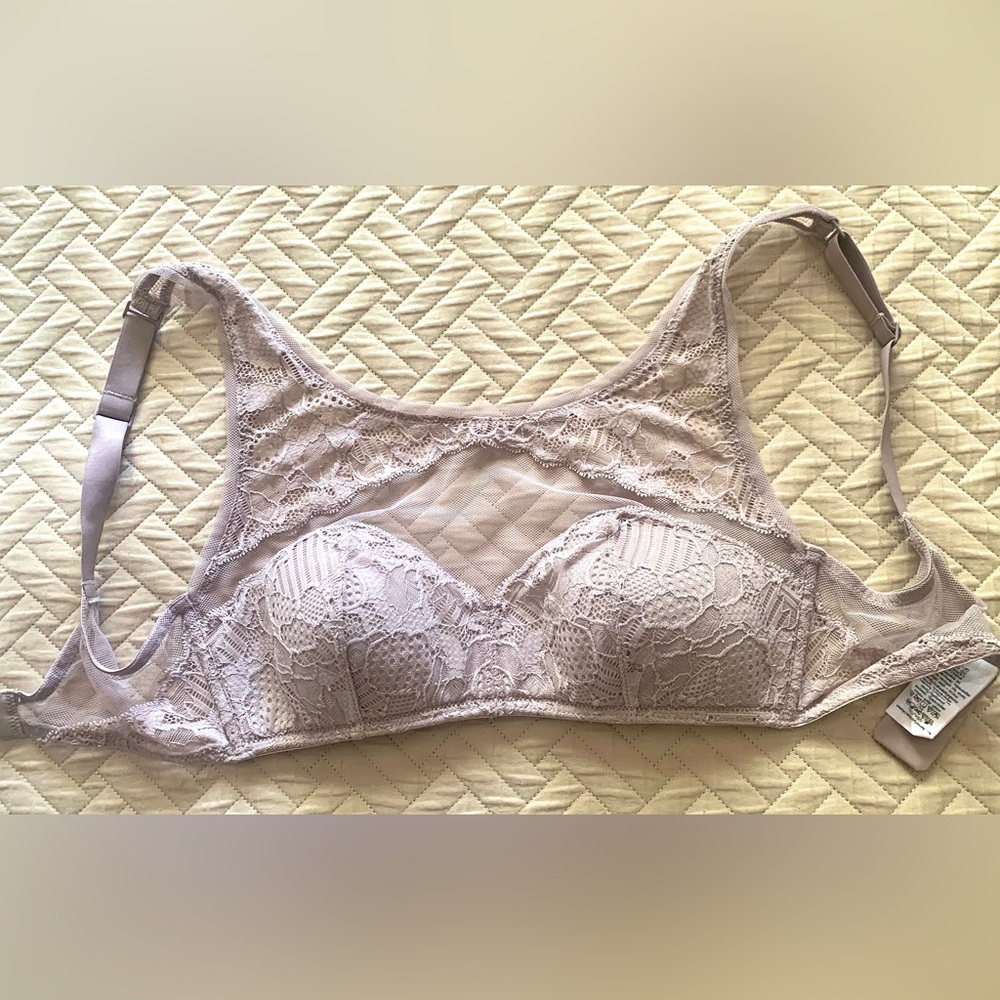Calvin Klein Lace Bralette Lilac